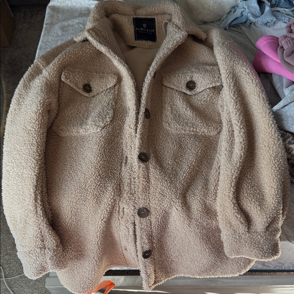 Bagatelle Cream Sherpa Jacket